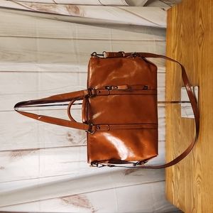 Faux Leather Hand/Shoulder Bag